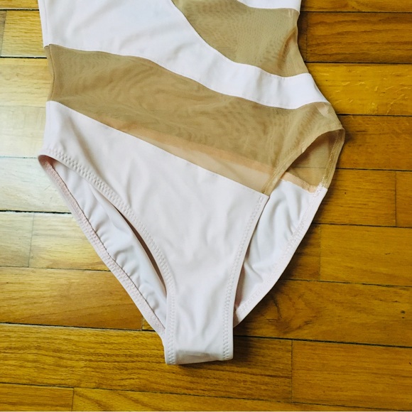 Norma Kamali Snake Mesh Mio Blush One Piece Women’s Swimsuit Size XS - Picture 15 of 16